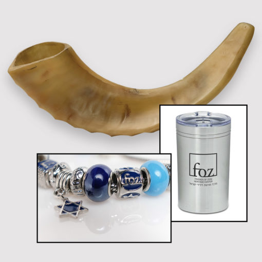 Ram's Horn Shofar, Bracelet & Mug